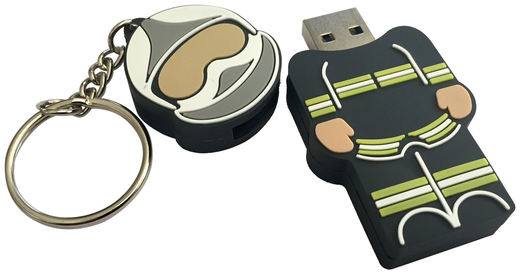 Clé usb cadeau pompier et sa protection